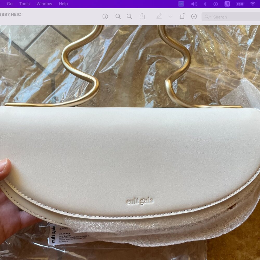 [New/Unopened packaging]Fashion Brand Ilaria Bag White Top Handle Designer Style - Picture 4 of 5